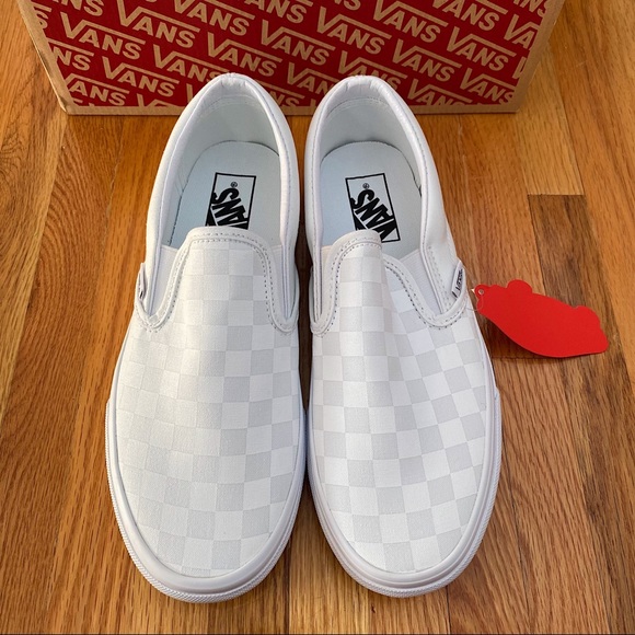 Vans Checkerboard Classic Slip On Women’s Sneakers - Picture 3 of 6